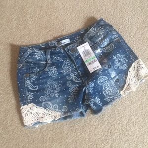 Girls jean shorts